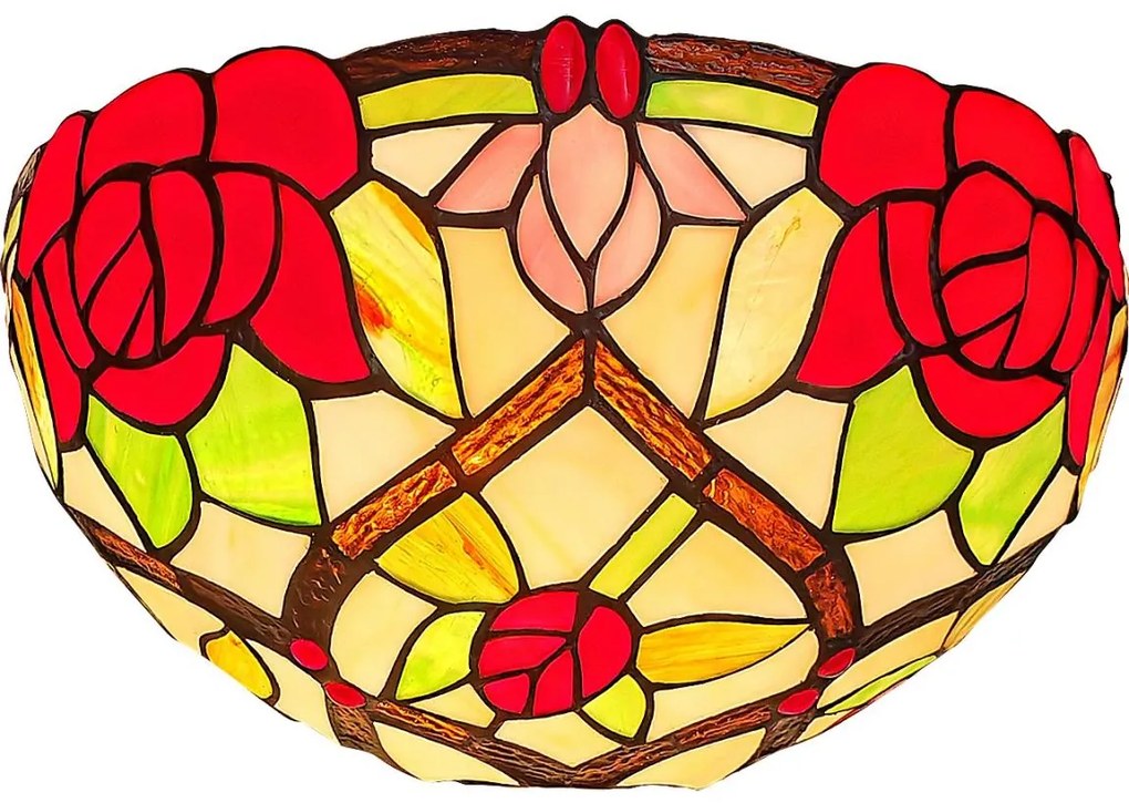 Brilagi - Kinkiet Tiffany witrażowy GARLAN 1xE14/40W/230V