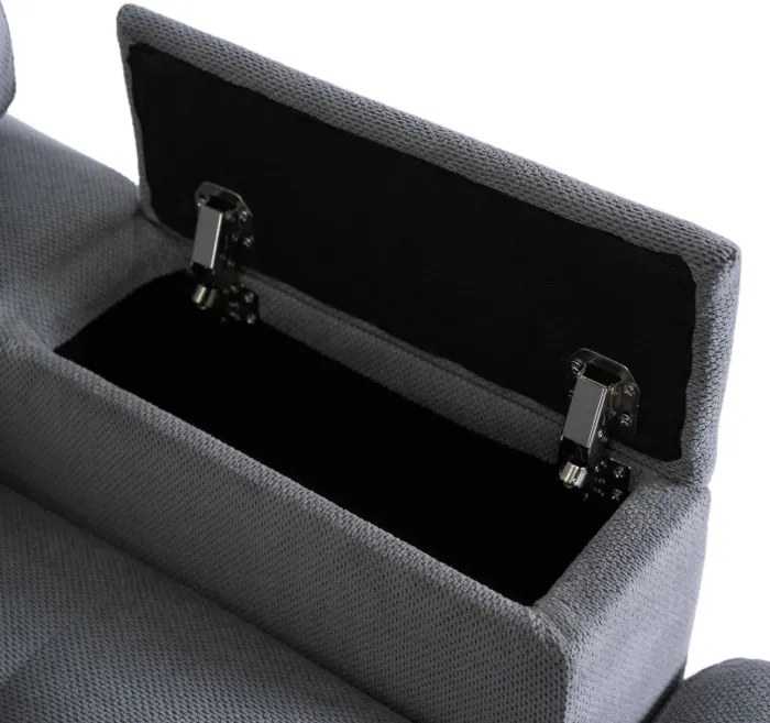 Fotel Wypoczynkowy Sofa NEO Szary Tapicerowany Nowoczesny