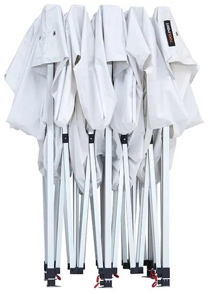 TOOLPORT 3x6 m Namiot Ekspresowy, PREMIUM Stal 40mm, kremowy - (600070)