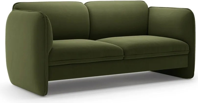 Zielona aksamitna sofa 168 cm Georgia – Micadoni