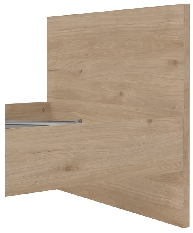 Łóżko jednoosobowe w dekorze dębu 90x190 cm Naia – Tvilum