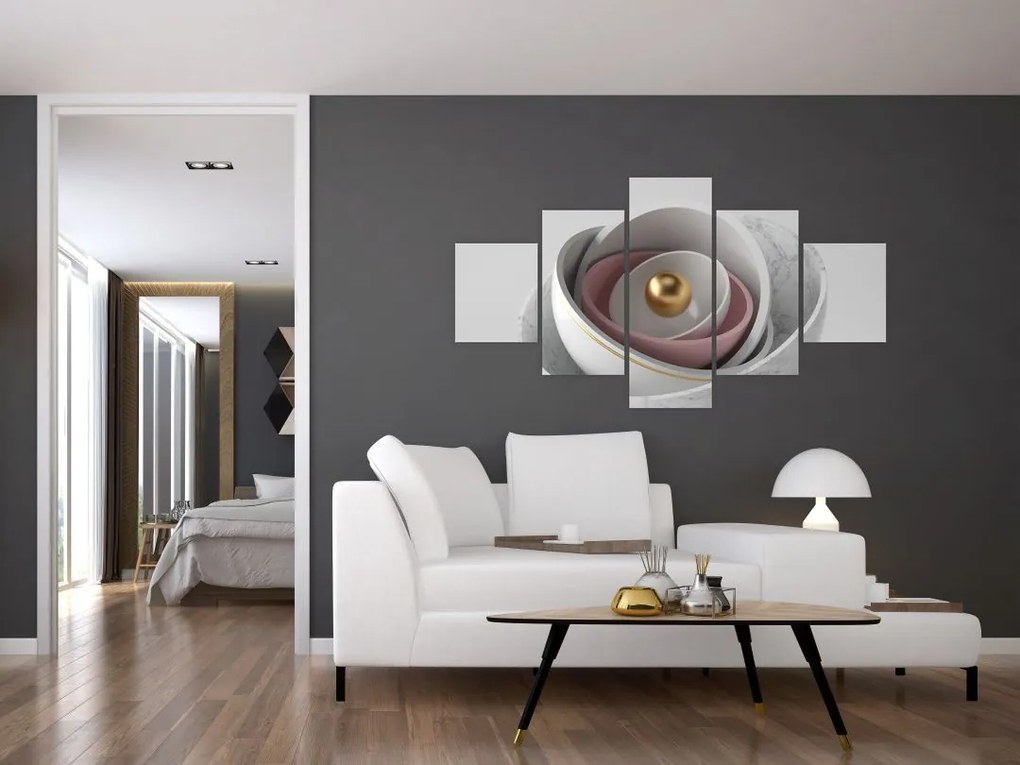 Obraz - Złota perła (125x70 cm)