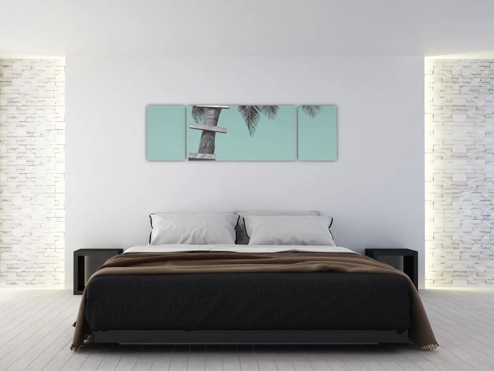 Obraz - Palma na Karaibach (170x50 cm)