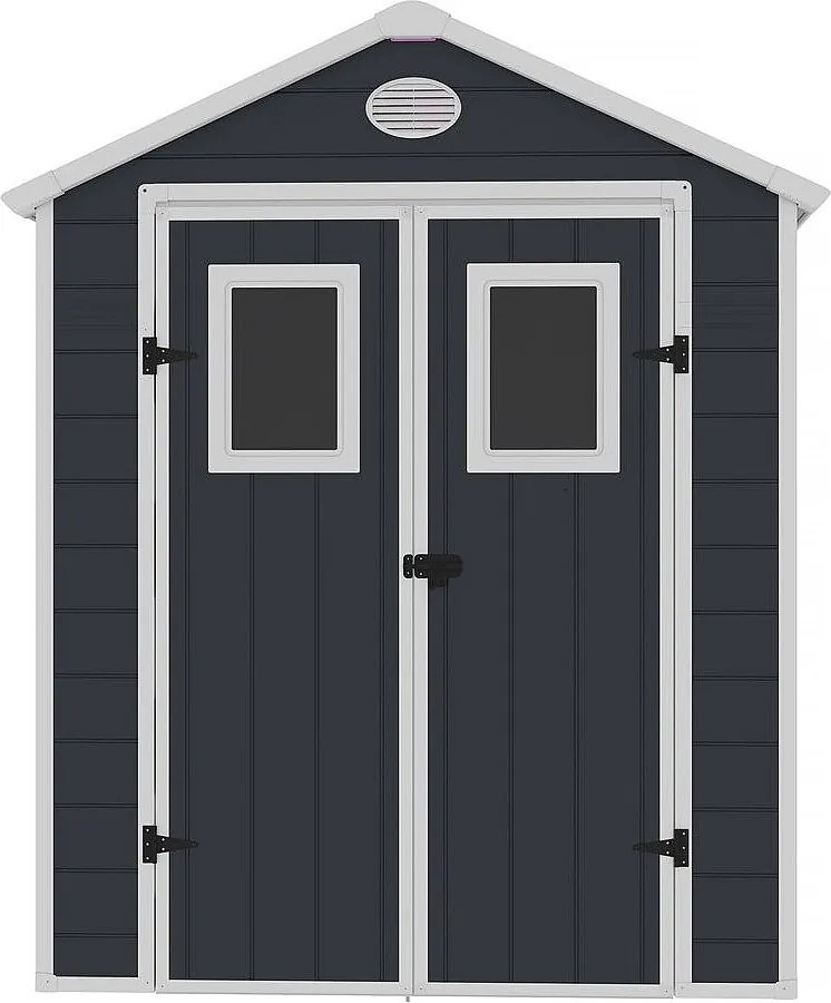 Wiata ogrodowa z żywicy "Texas" - 5,23 m² - zestaw do kotwienia w zestawie - antracyt