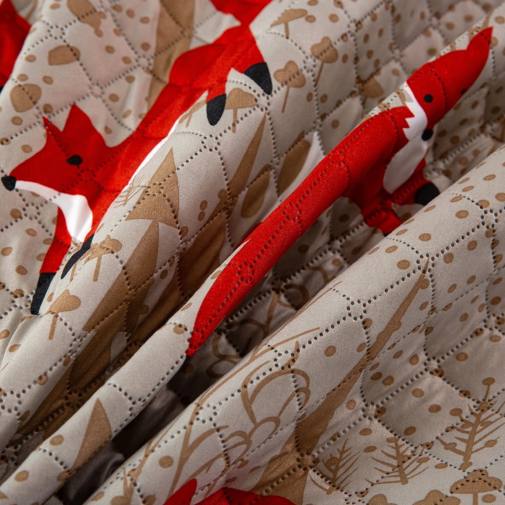 Narzuta na łóżko RED FOX brązowy Rozmiar: 220 x 240 cm