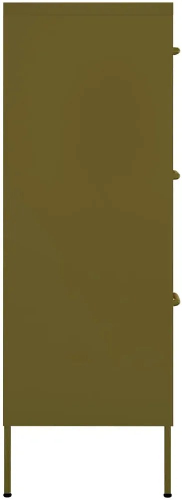 Oliwkowa szafka garażowa na narzędzia R1-D81