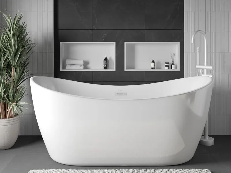 Mexen X-Wall-R półka wnękowa z kołnierzem 60 x 30 cm, biała - 1920603010