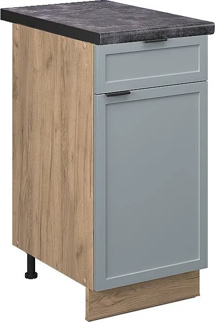 Szafka dolna do kuchni jasnoniebiesko-szary 40x60x82 fame-line