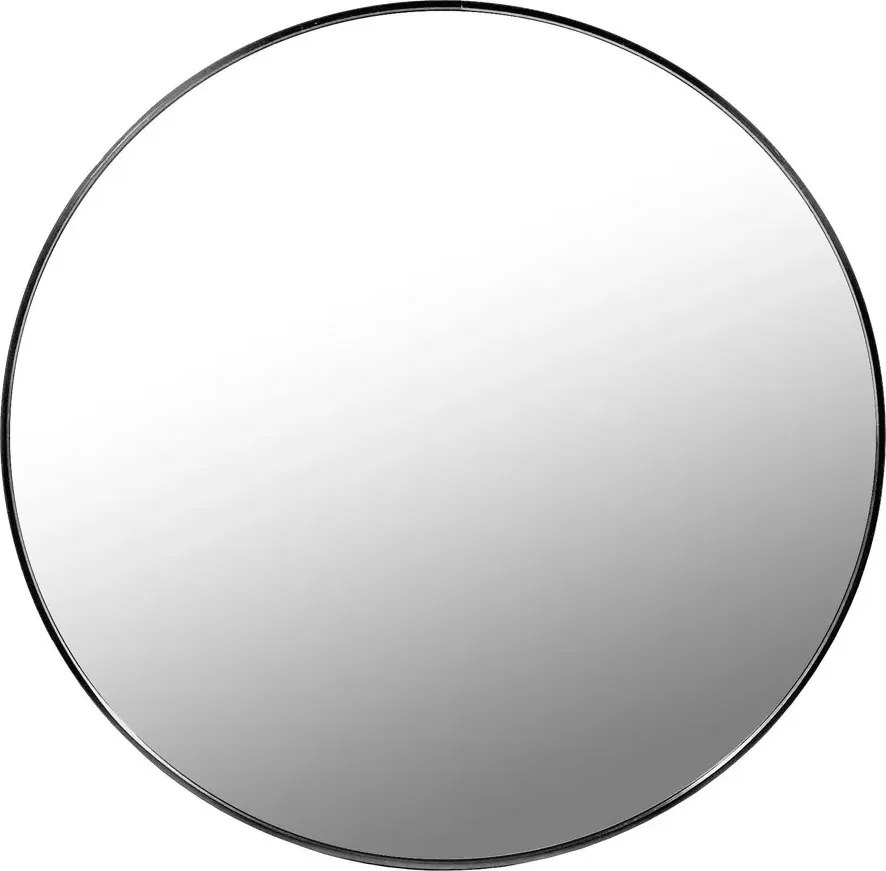 Czarne wiszące lustro nowoczesne 50 cm B4-T49