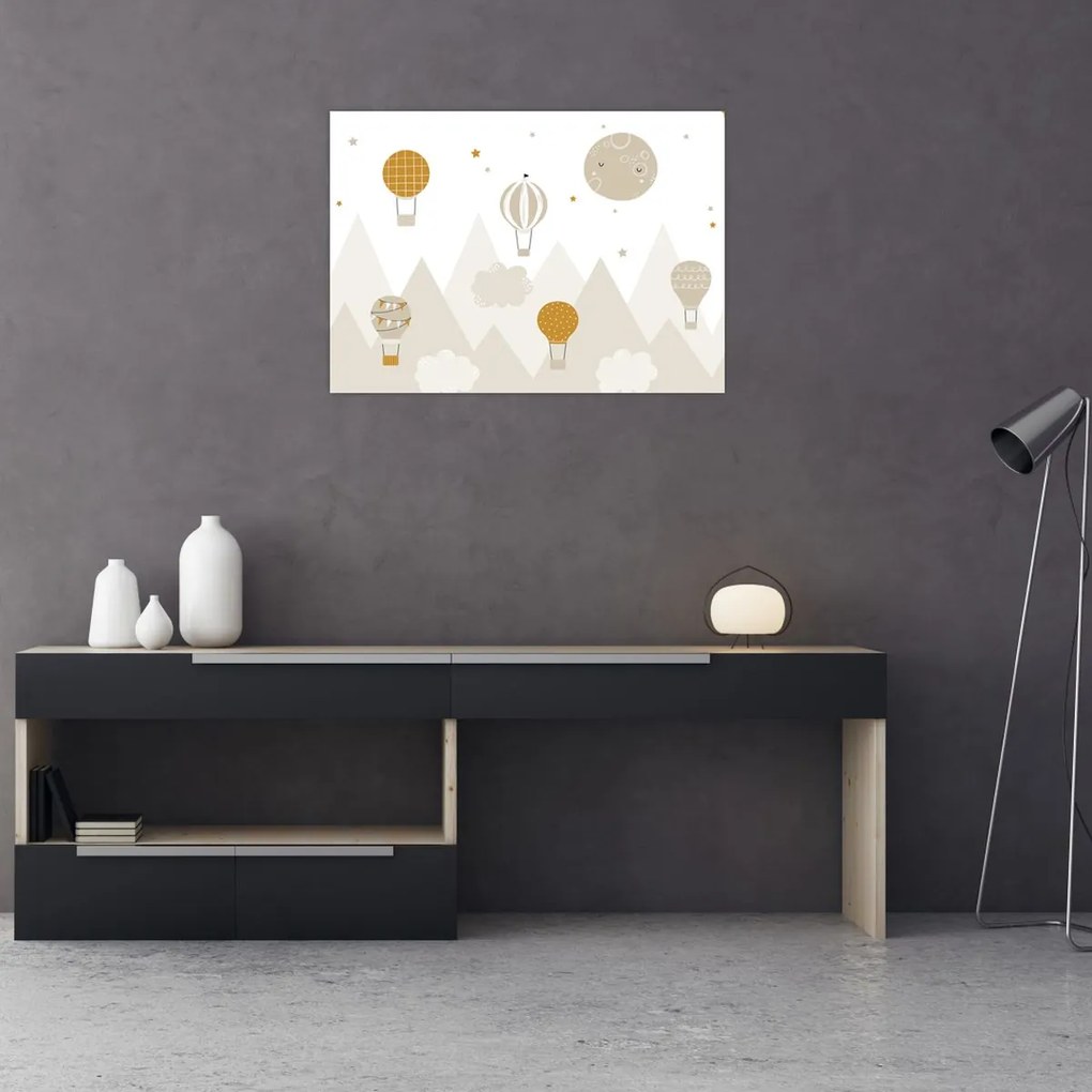 Obraz - Latające balony (70x50 cm)