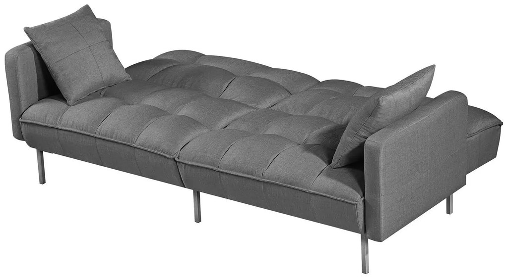 Sofa pikowana rozkładana Barton - popiel