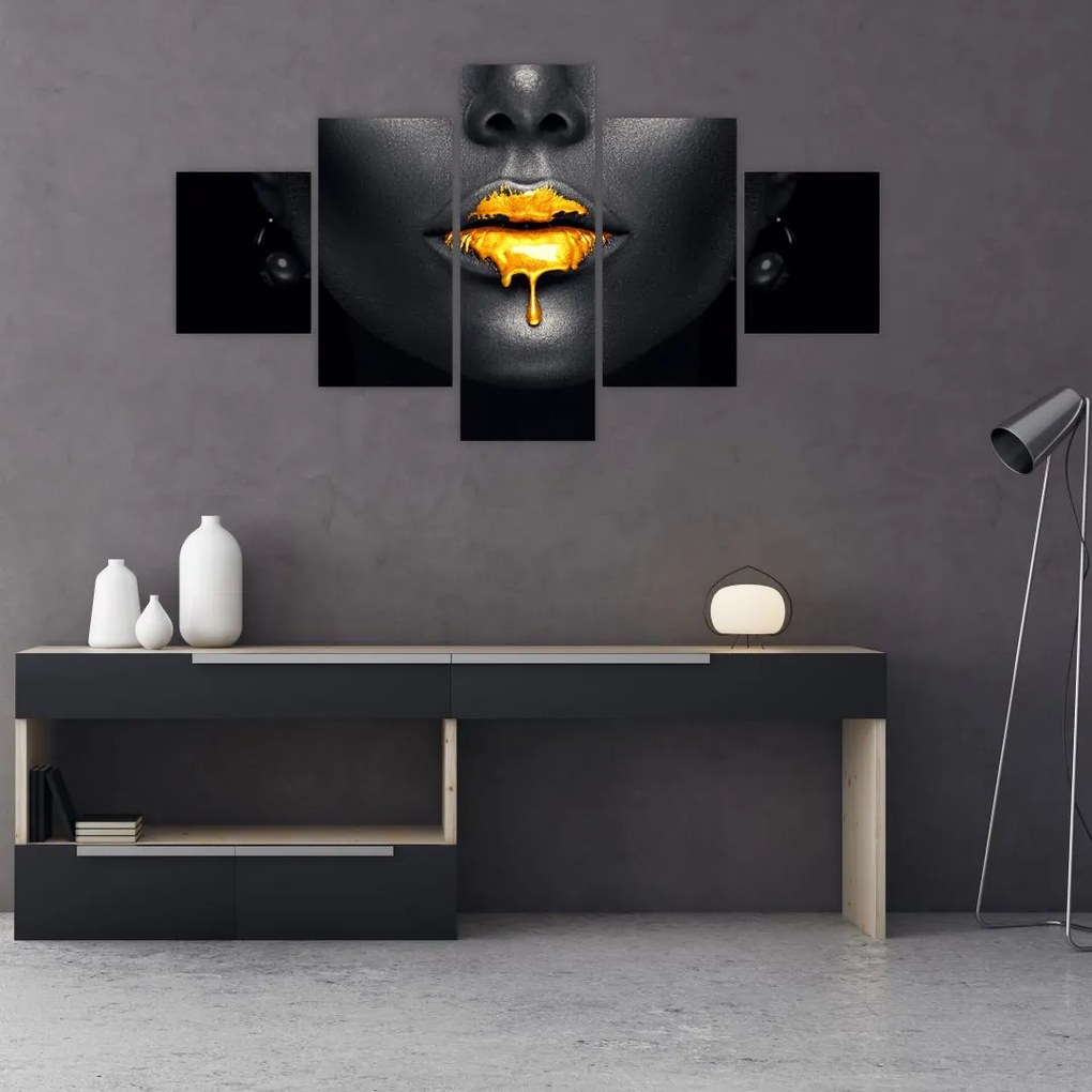 Obraz - Usta kobiety (125x70 cm)