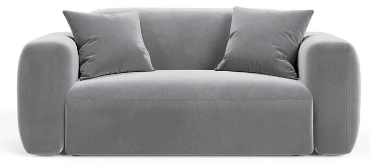 Szara aksamitna sofa 180 cm Strino – Cosmopolitan Design