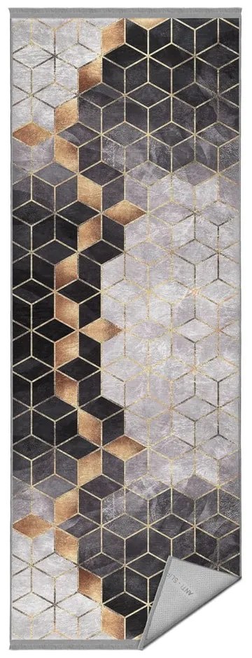 Chodnik w szaro-złotym kolorze 80x200 cm – Mila Home