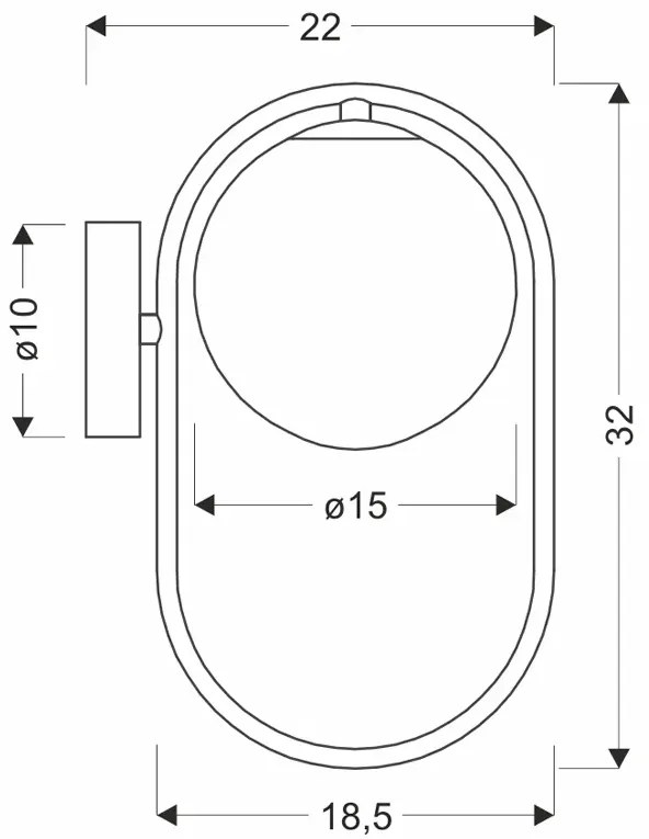 Loftowy srebrny kinkiet ścienny - M082- Axio