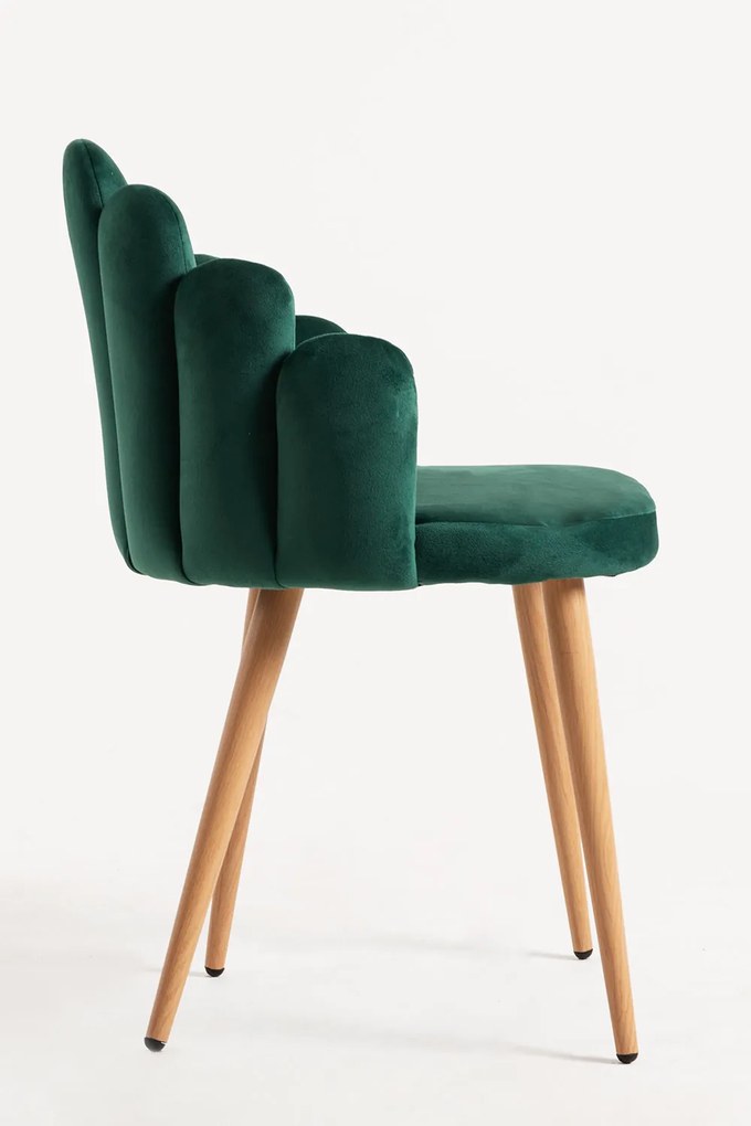 Zestaw 4 Krzese Hand Aksamitne