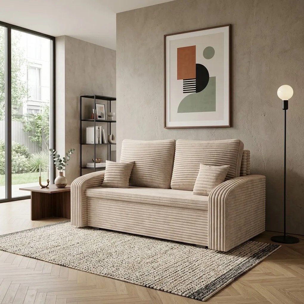Sofa kanapa 2 os z funkcją spania IKON Biały