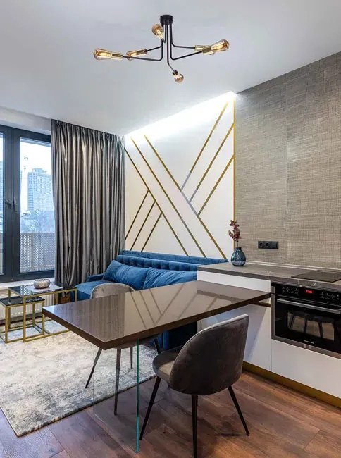 Czarna lampa sufitowa z wygiętymi ramionami - 3X S829 W7-A42