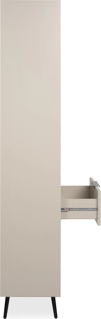 Przeszklona witryna pokojowa Arona 60x200 cm, w kolorze cappuccino