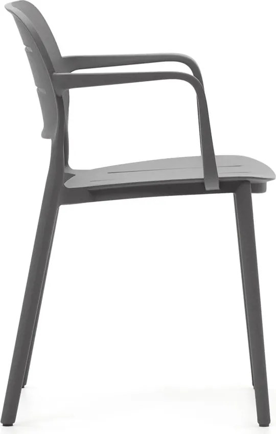 Szare plastikowe krzesło ogrodowe Morella – Kave Home