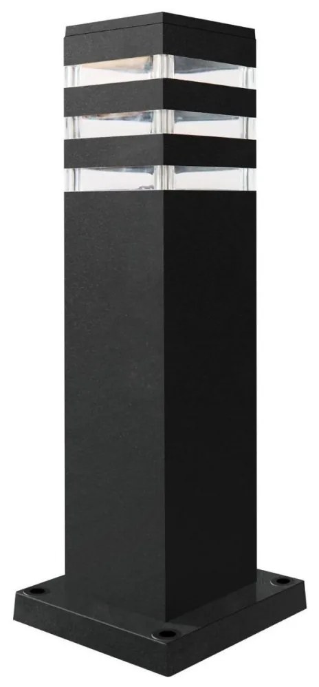 LED RGBW ściemnialna lampa zewnętrzna TEKSAS 1xE27/12W/230V 44 cm IP44 antracyt