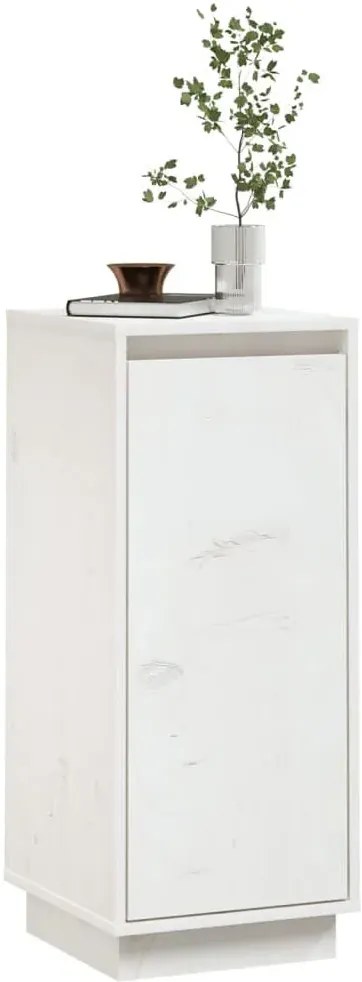 Biała drewniana szafka z półką H1-D67