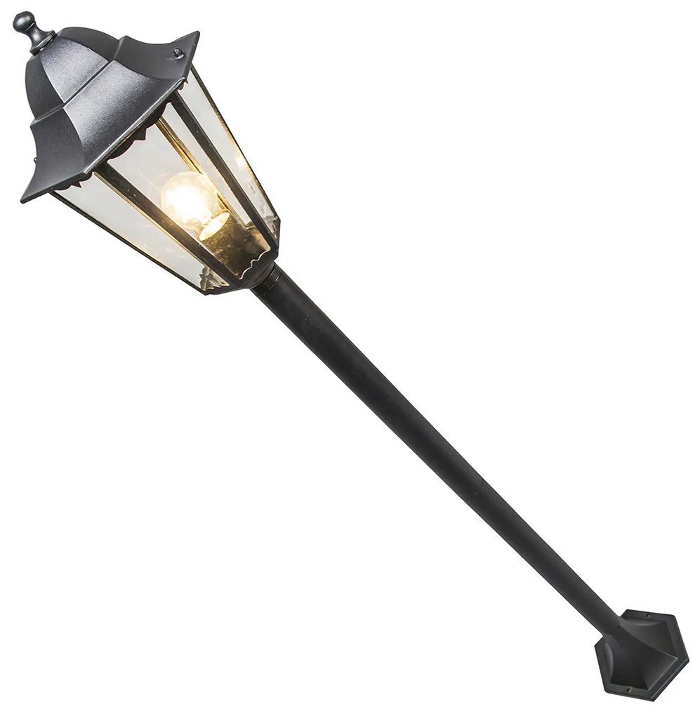 Zewnetrzna Klasyczna lampa stojąca czarna na zewnątrz IP44 125 cm - New Orleans Rustykalny / Vintage Oswietlenie zewnetrzne