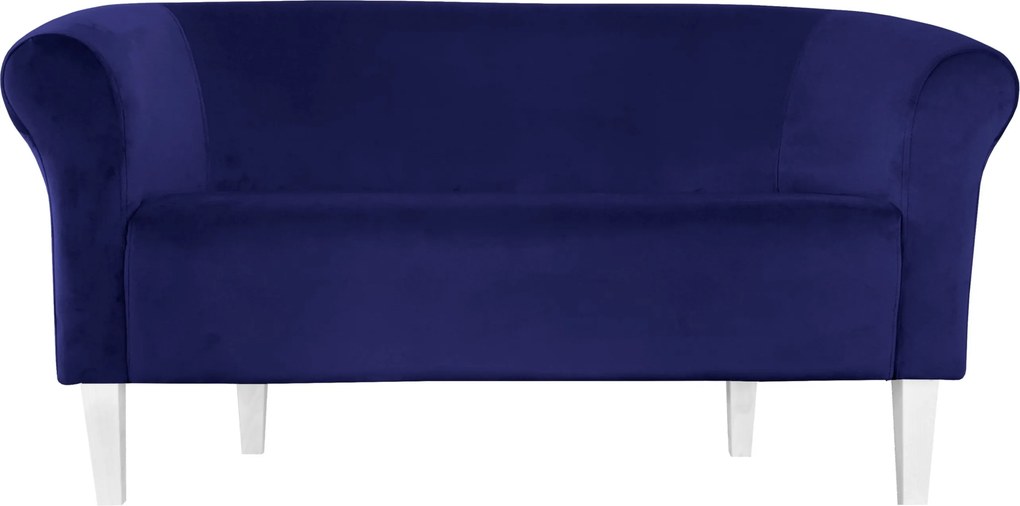 Sofa Milo tkanina Welur : Kolor nogi - Biała, Kolor tkaniny - VELVET - MG16, Typ tkaniny - Velvet, Wysokość nogi - 20 cm