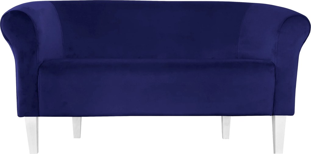 Sofa Milo tkanina Welur wygodna sofa tapicerowana do salonu i poczekalni : Kolor nogi - Biała, Kolor tkaniny - VELVET - MG16, Typ tkaniny - Velvet, Wysokość nogi - 20 cm