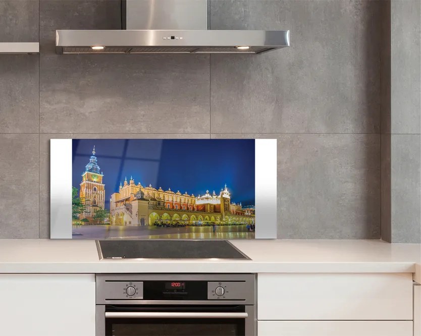 Panel Szklany Nocne Sukiennice w Krakowie