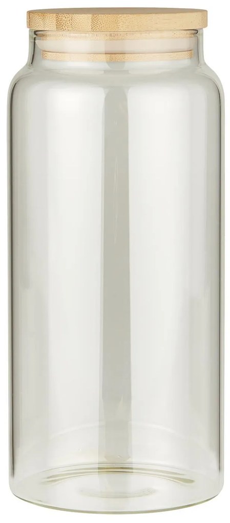 Szklany słoik na żywność BAMBOO z bambusową pokrywką 1300 ml