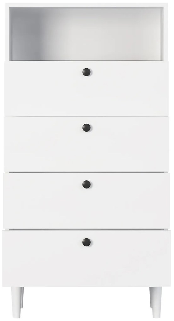 Komoda z szufladami DULLUM 60x115cm, biała