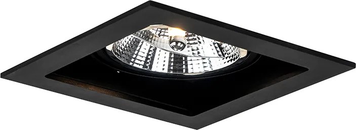 Zestaw 6 Nowoczesna oprawa do wbudowania czarna regulowana 18cm - Artemis 111