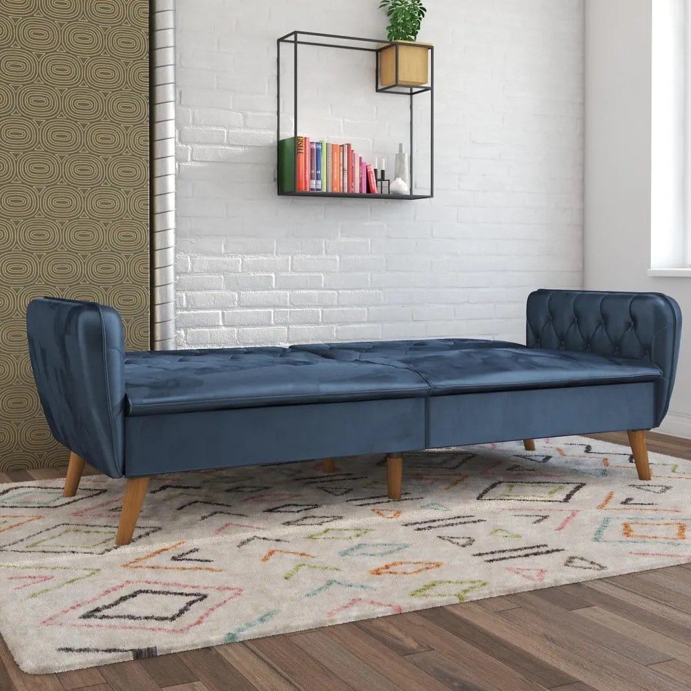 Niebieska rozkładana sofa 211 cm Tallulah – Novogratz