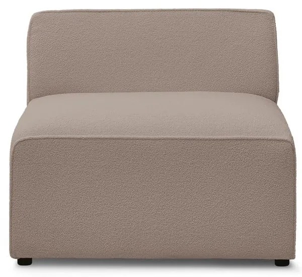 Brązowy moduł sofy z materiału bouclé (moduł środkowy) Megeve – Bobochic Paris