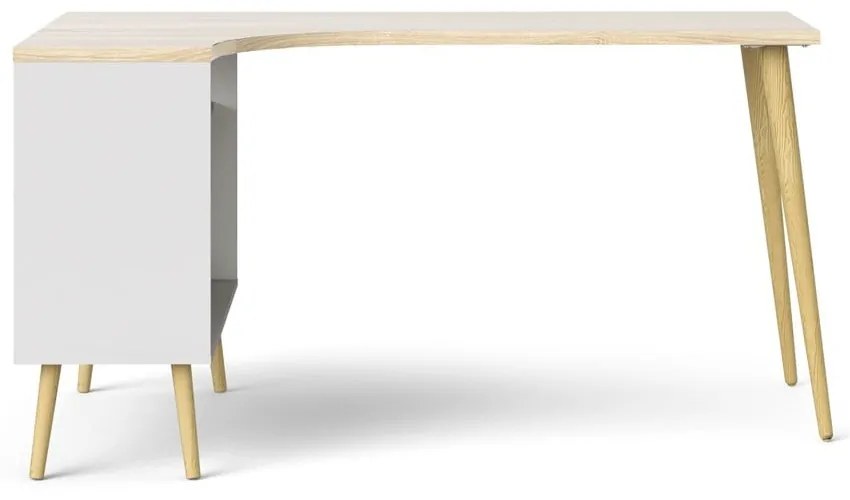 Biurko w kolorze dębu 145x81 cm Oslo – Tvilum