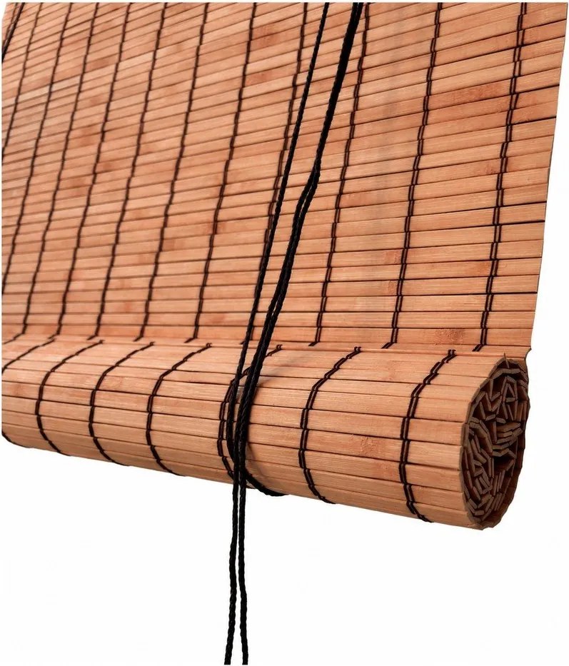Pomarańczowa bambusowa roleta 150x160 cm Zeva – Gardinia