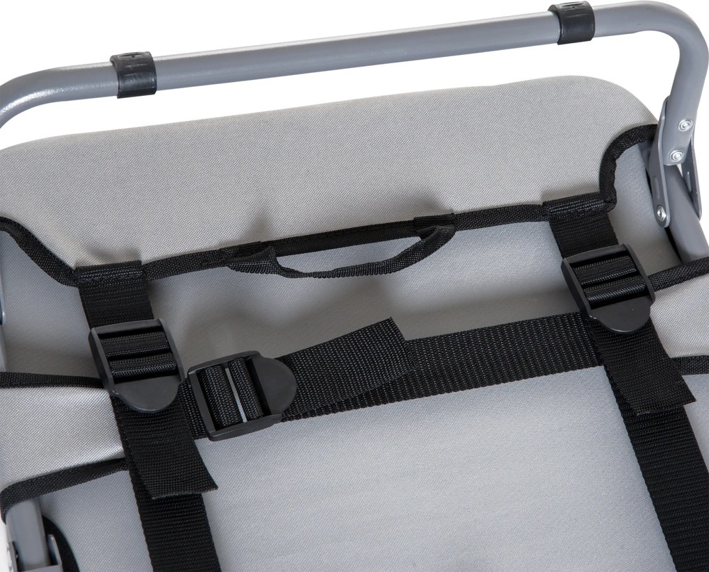 PawHut Leżanka dla psa Składane legowisko Łóżko dla kota Miejsce do spania Szare 59x46x15cm | Aosom PL