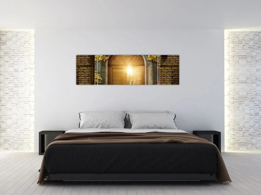 Obraz - Brama w lesie (170x50 cm)