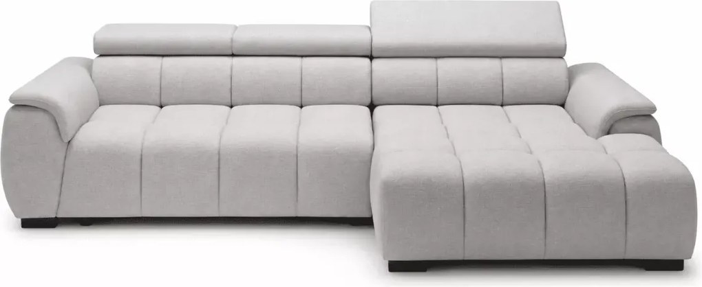 Narożnik Alvin S 285x168 cm – nowoczesny narożnik do salonu z elektrycznie regulowanym siedziskiem i 3 zagłówkami