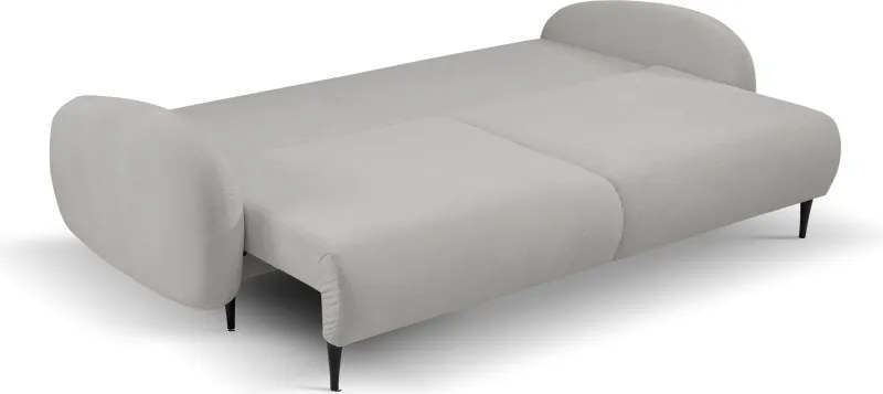 Sofa SOFT z funkcja spania i pojemnikiem JASNY SZARY RUN AGAIN 80
