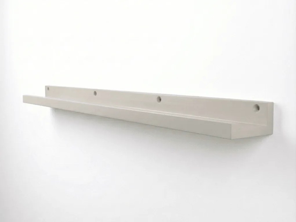 Półka ścienna na obrazy FOTOPLANK 120 cm, kremowa
