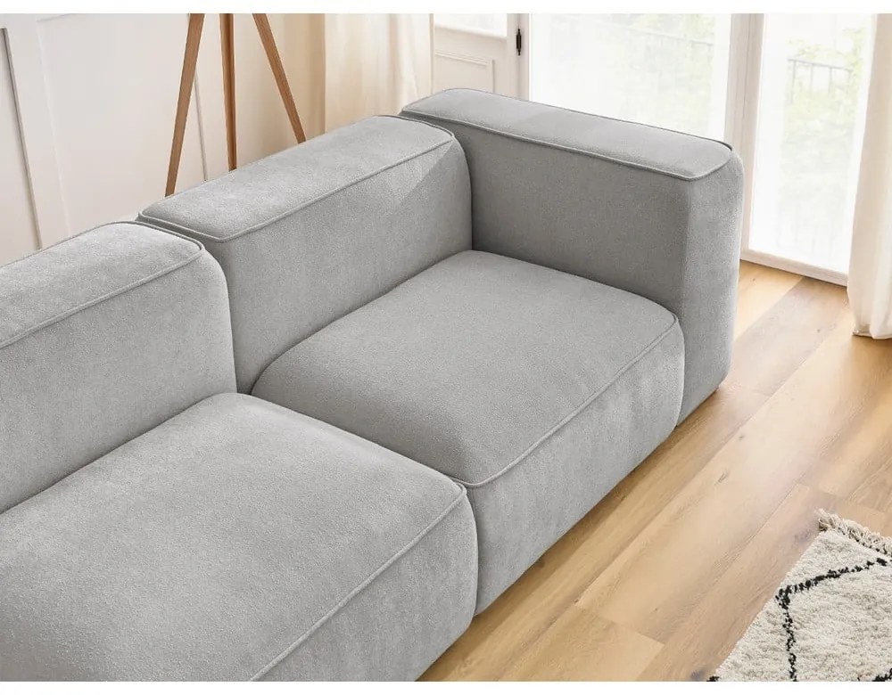 Jasnoszara sofa 345 cm Zephyr – Bobochic Paris