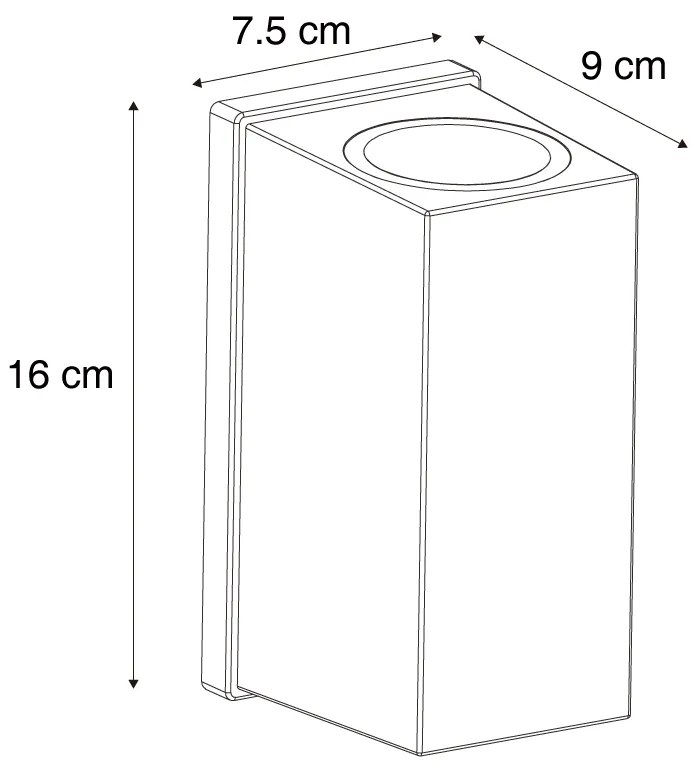 Zewnetrzna Czarny Kinkiet / Lampa scienna magnetyczny z możliwością ładowania LED - Baleno Nowoczesny Oswietlenie zewnetrzne
