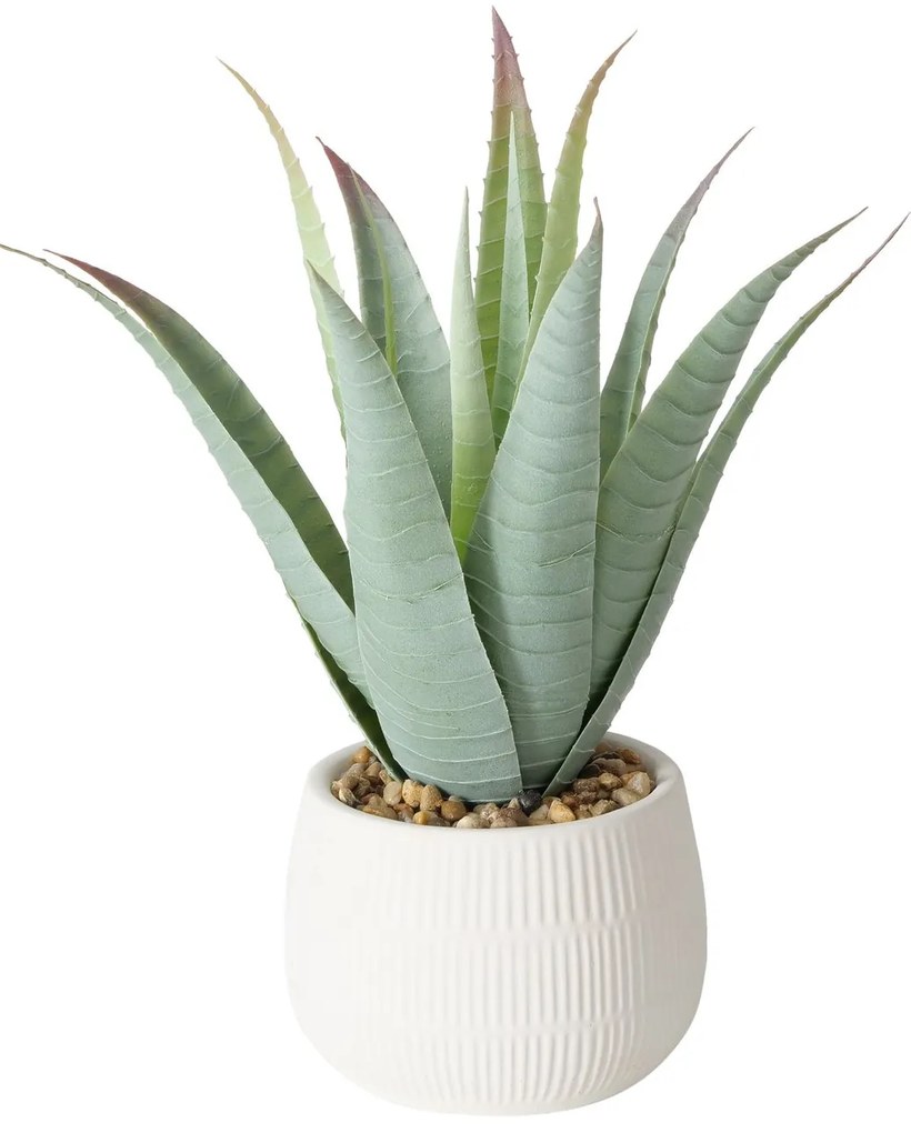 Sztuczna roślina aloes w donicze MONDRAGO, 29 cm
