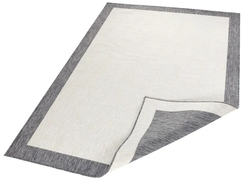 Jasnoszary chodnik dwustronny odpowiedni na zewnątrz NORTHRUGS Panama, 80x350 cm