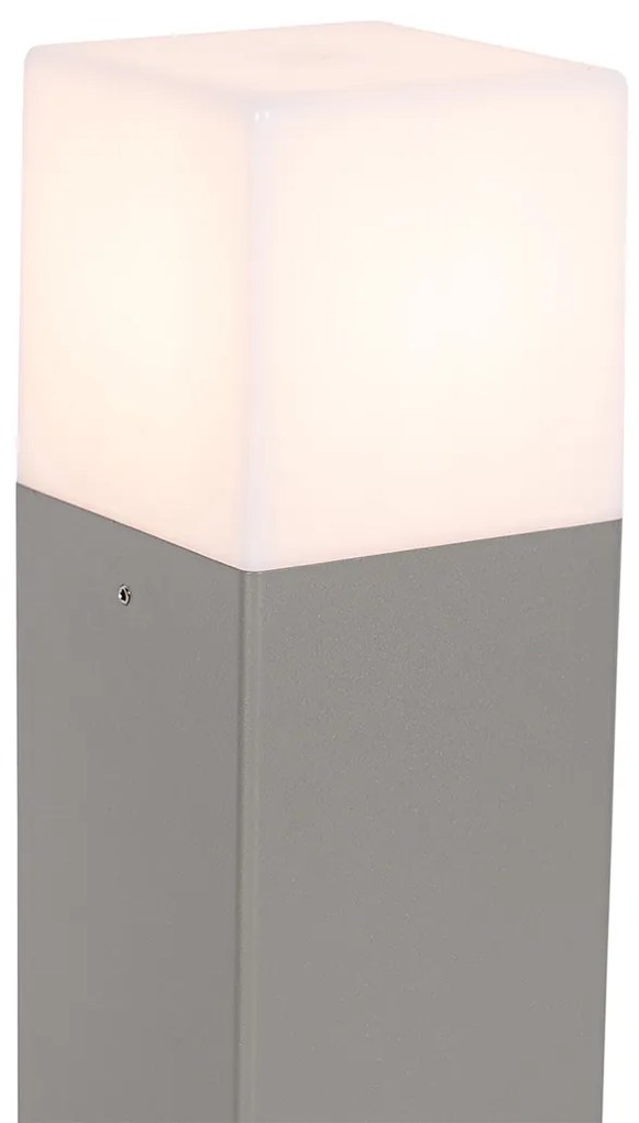 Zewnetrzna Nowoczesna lampa podłogowa zewnętrzna szara 30 cm IP44 - Denmark Nowoczesny Oswietlenie zewnetrzne