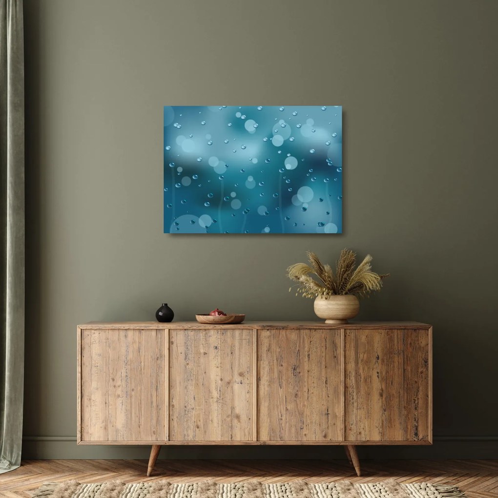 Obraz na szkle kropelek (70x50 cm)
