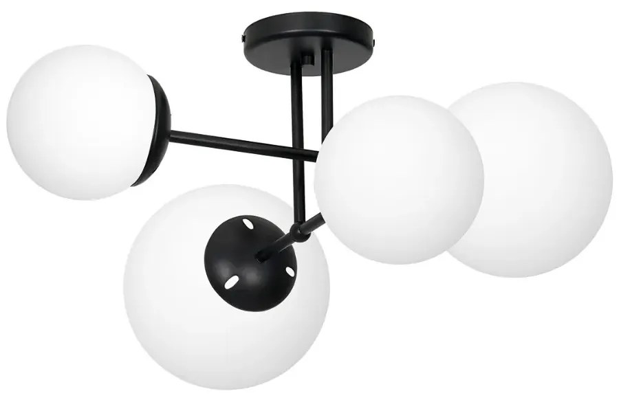 Nowoczesna lampa sufitowa z okrągłymi kloszami - K552-Madson