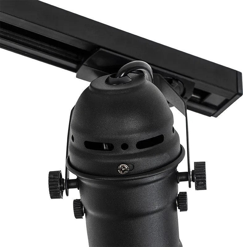 System szynowy z 3 reflektorami czarny - Movie